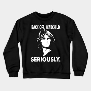 Black color movie seriously face character Crewneck Sweatshirt